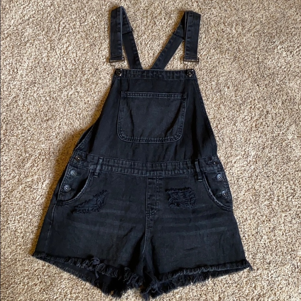 Jean short overalls